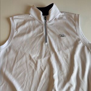 F&G Tech White Quarter-Zip Jacket